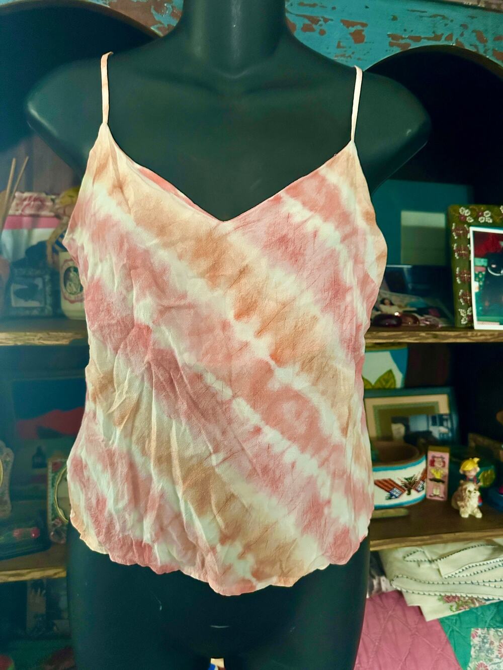 RAILS $124 PAOLA CAMI IN SUNSET TIE DYE XS